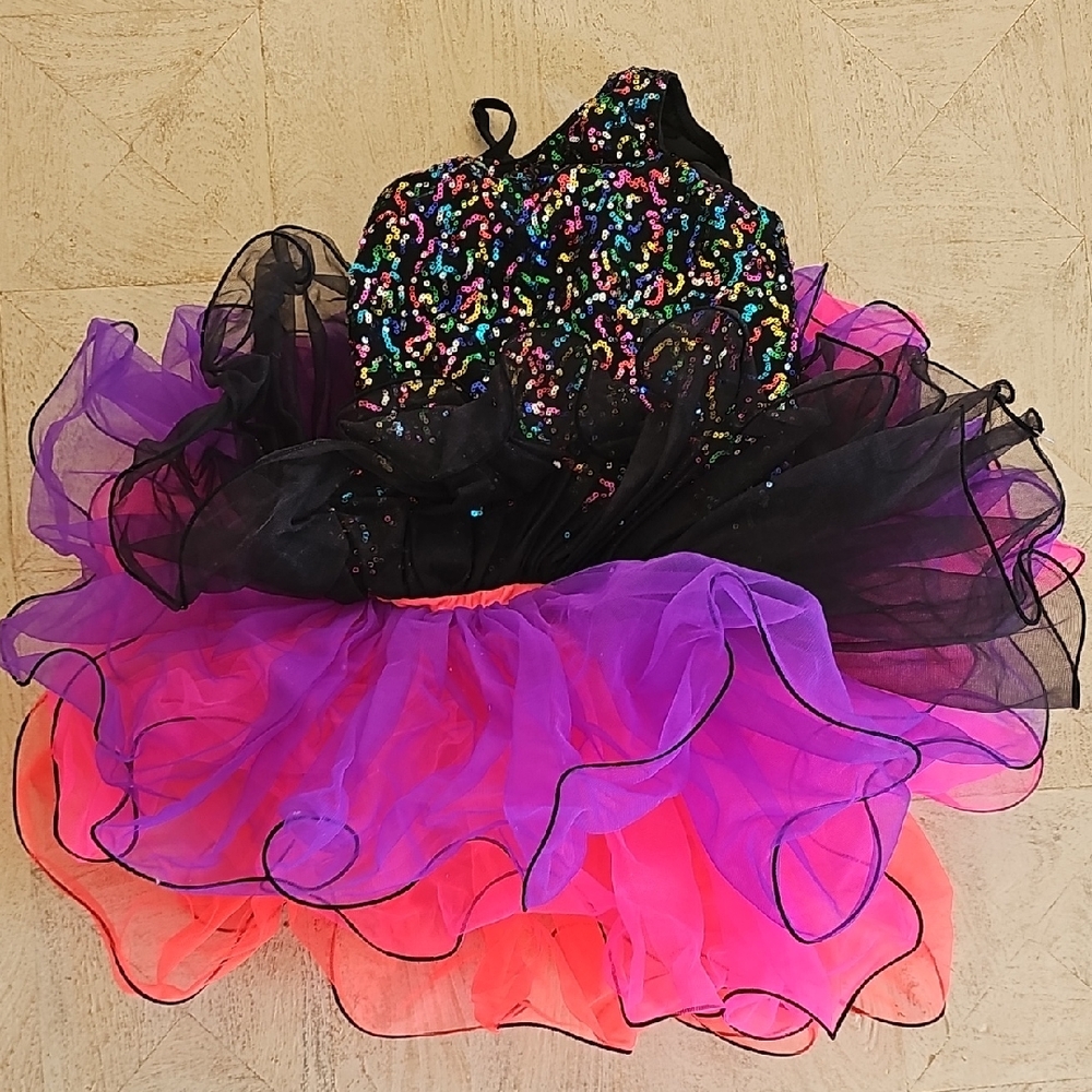 Colorful Kids Costume with Tutu Skirt